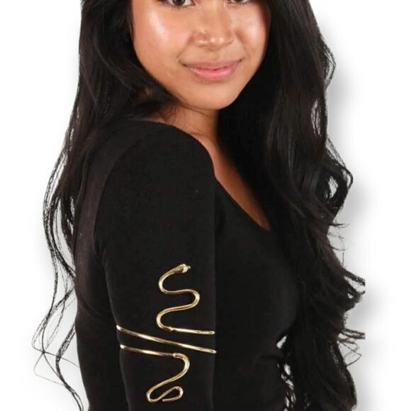 Elope Other - Cobra Gold Asp Armband Costume Jewelry